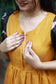 Center zip Normal / Maternity Midi/Gown- kota cotton with full lining - Golden