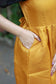 Center zip Normal / Maternity Midi/Gown- kota cotton with full lining - Golden