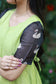 Center zip Normal / Maternity Midi/Gown- kota cotton with full lining -   Pista Green