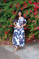Cotton Maternity Midi/Gown/Maxi -  Floral print