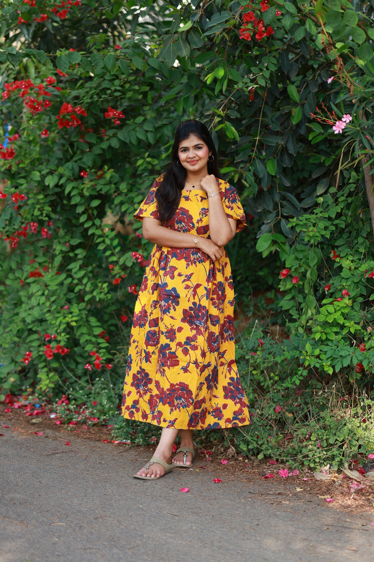 Maternity Maxi/Gown/Midi - Mustard charm