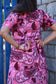 Neemai pink paisley print maternity maxi dress with adjustable back tie and comfortable cotton fabric