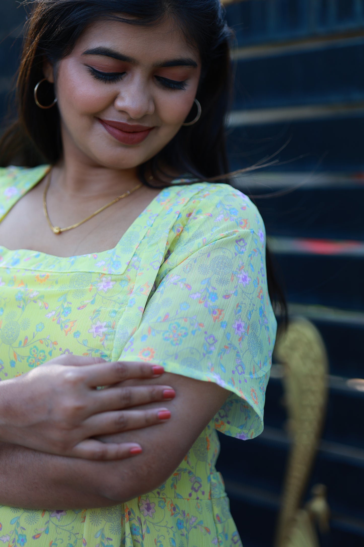 Maternity Maxi/Gown/Midi - Maternity dress with short sleeves, Comfortable postpartum fabric