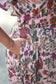 Maternity/Feeding Midi/Gown- Mom friendly side pocket detail on floral printed maternity dress.