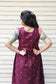 Raw silk Maternity Maxi/Gown - Festival Collection - Adjustable back tie maternity gown, Pregnancy function outfit