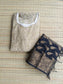 Banarasi Brocade Duppatta-  only Duppatta - Black Color