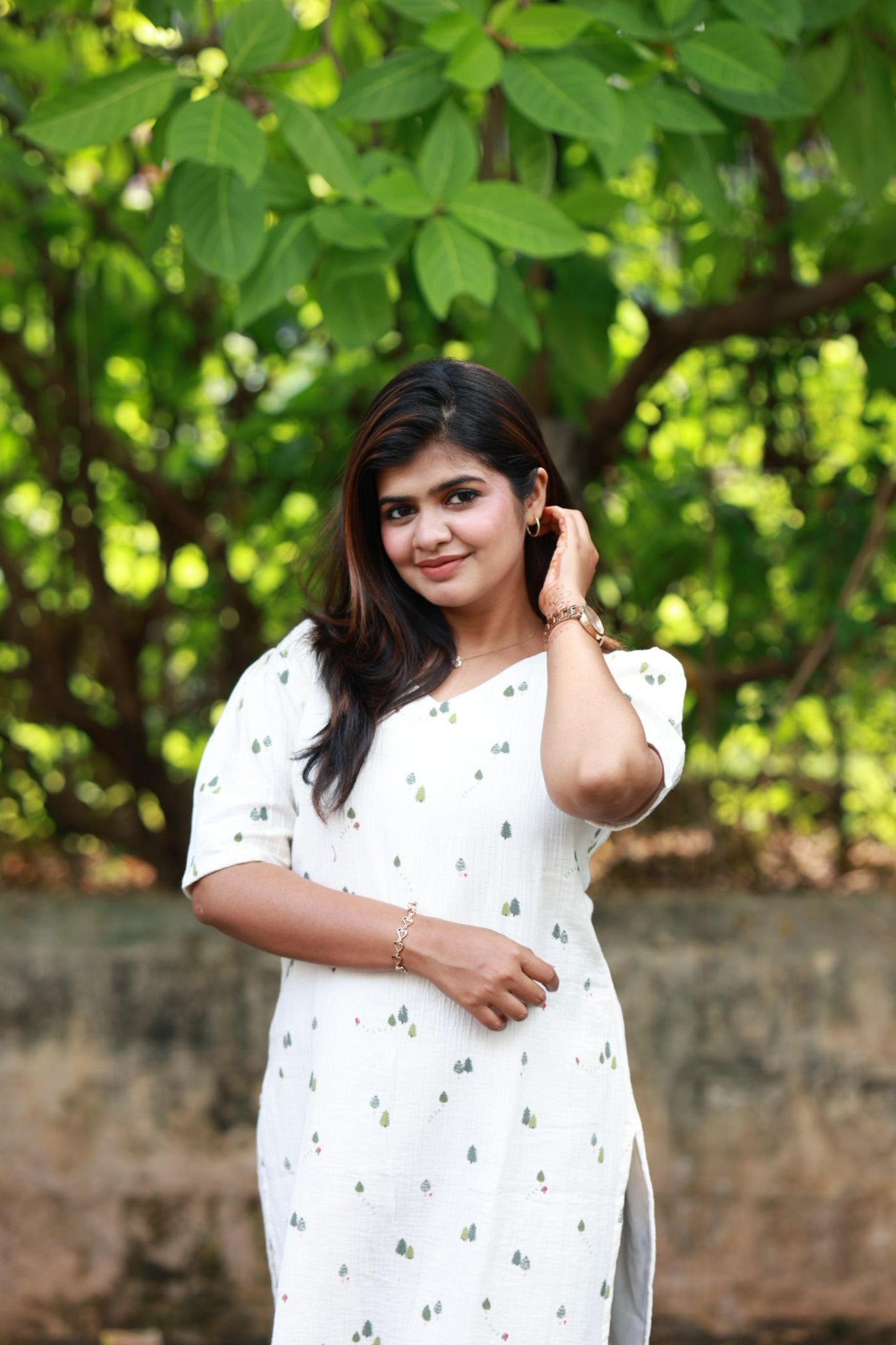 Office and College wear kurti - Christmas  Claus - neemai