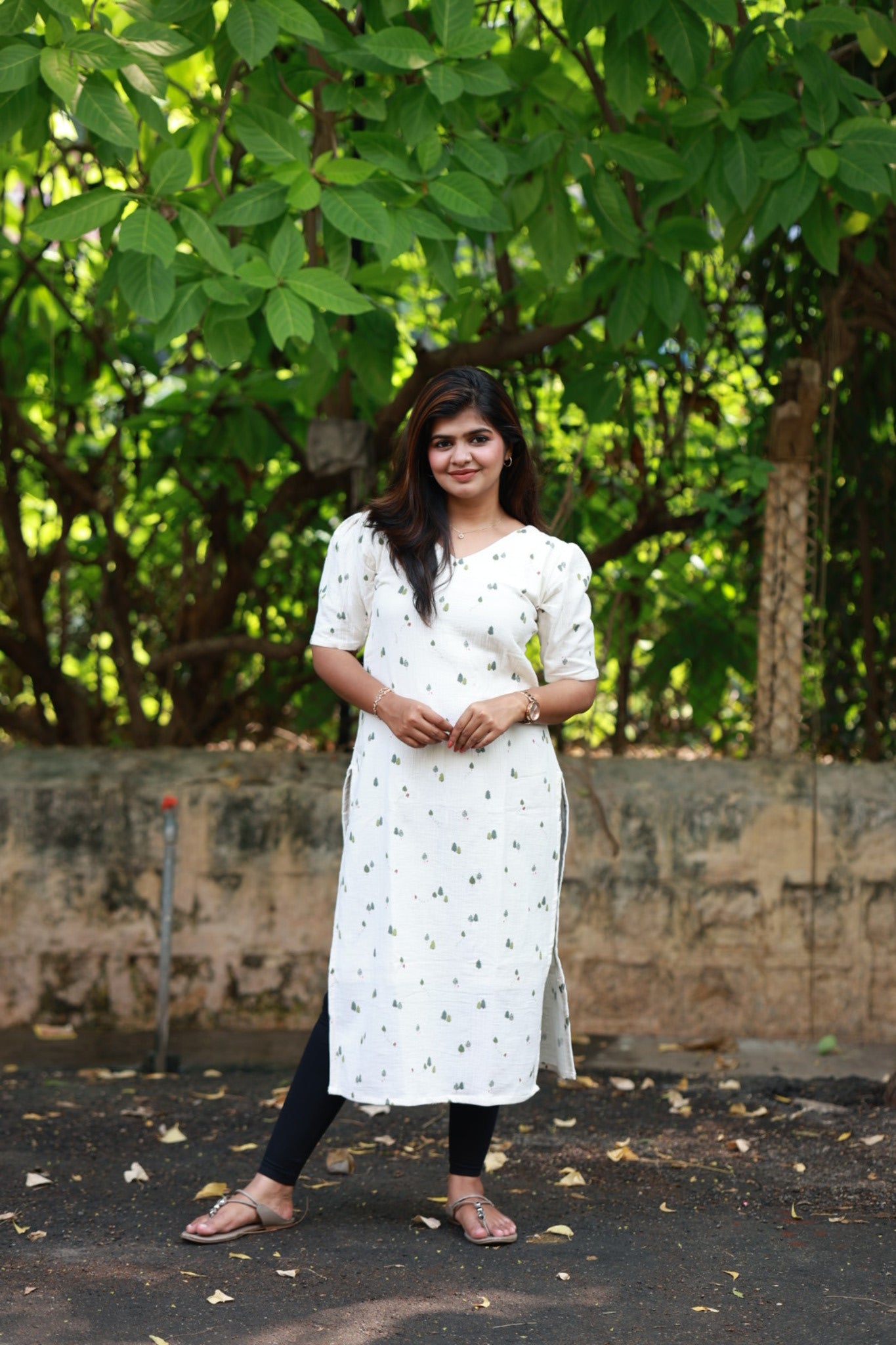 Office and College wear kurti - Christmas  Claus - neemai