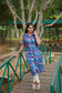 Kurti - Blue Blossom Breeze