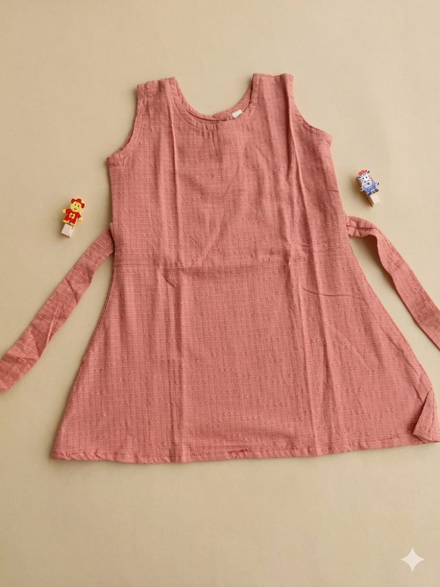 2 to 3 Years Girl baby dress- Cotton  / Muslin  (Pack of  Two)