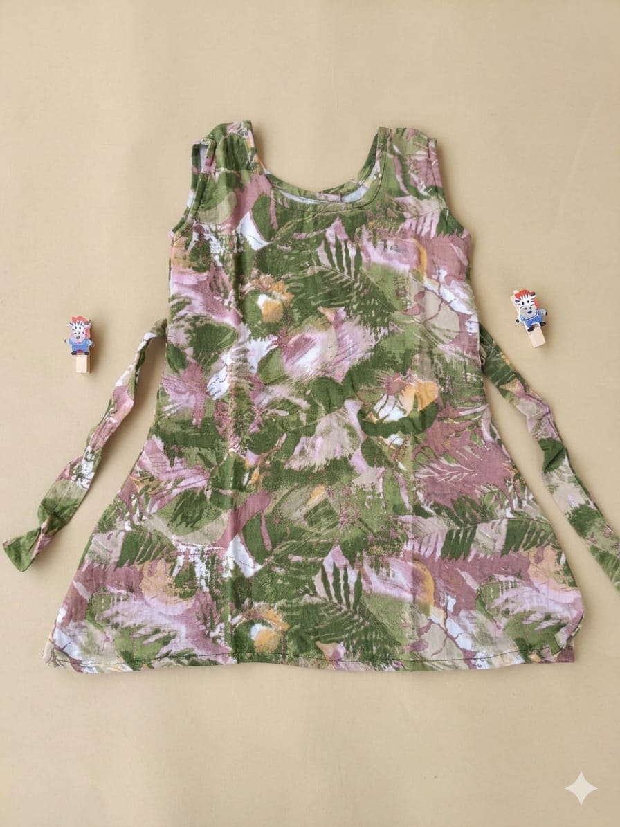 3 to 4 Years Girl baby dress- Cotton  / Muslin  (Pack of Three)