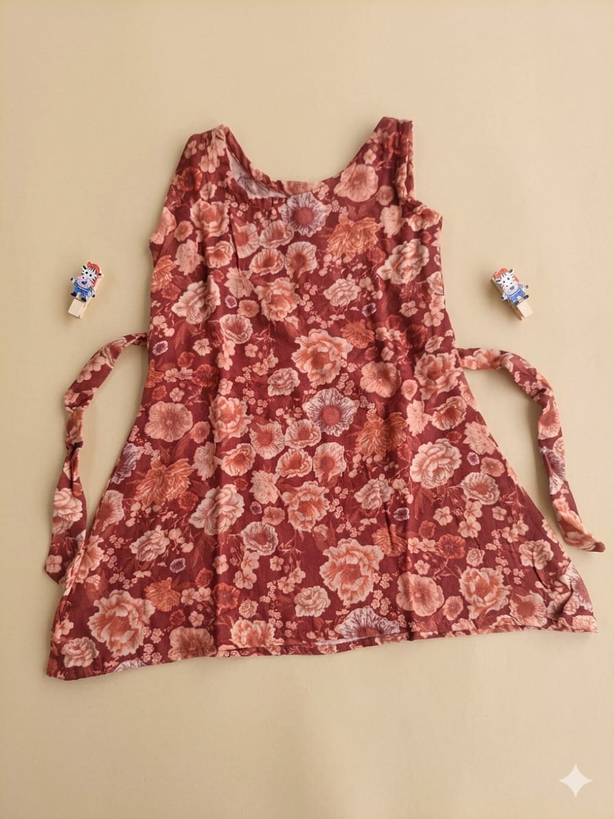 3 to 4 Years Girl baby dress- Cotton  / Muslin  (Pack of Three)