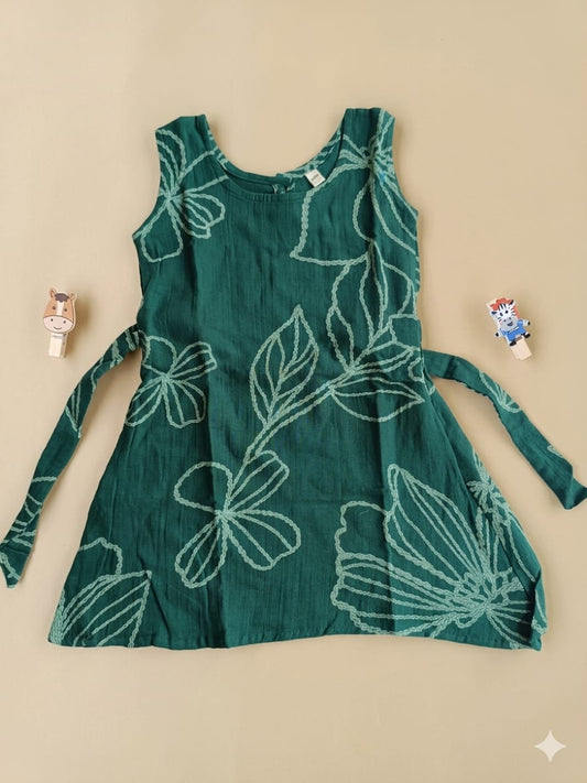 3 to 4 Years Girl baby dress- Cotton  / Muslin  (Pack of Three)