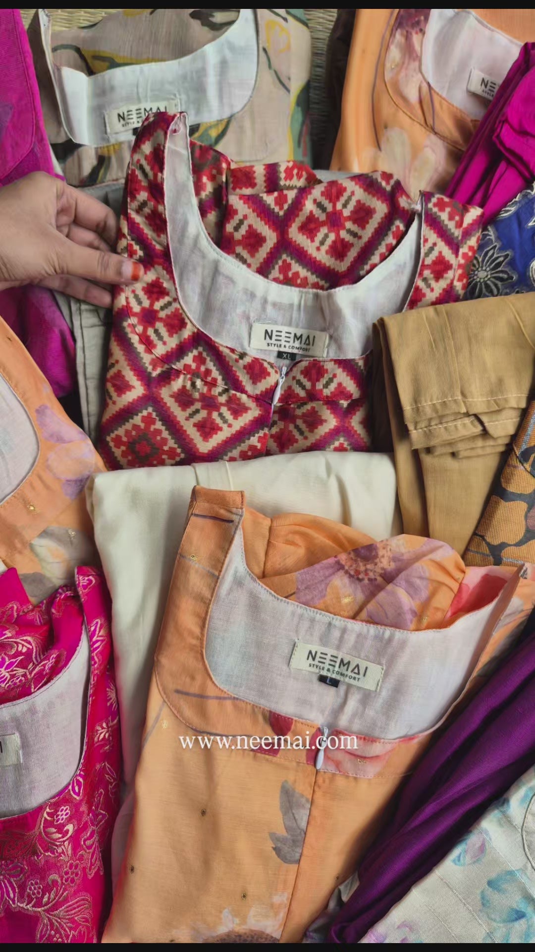 Load video: Maternity and casual frocks in Silk cotton