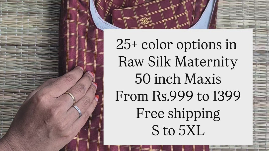 Load video: Maternity and casual frocks in Silk cotton