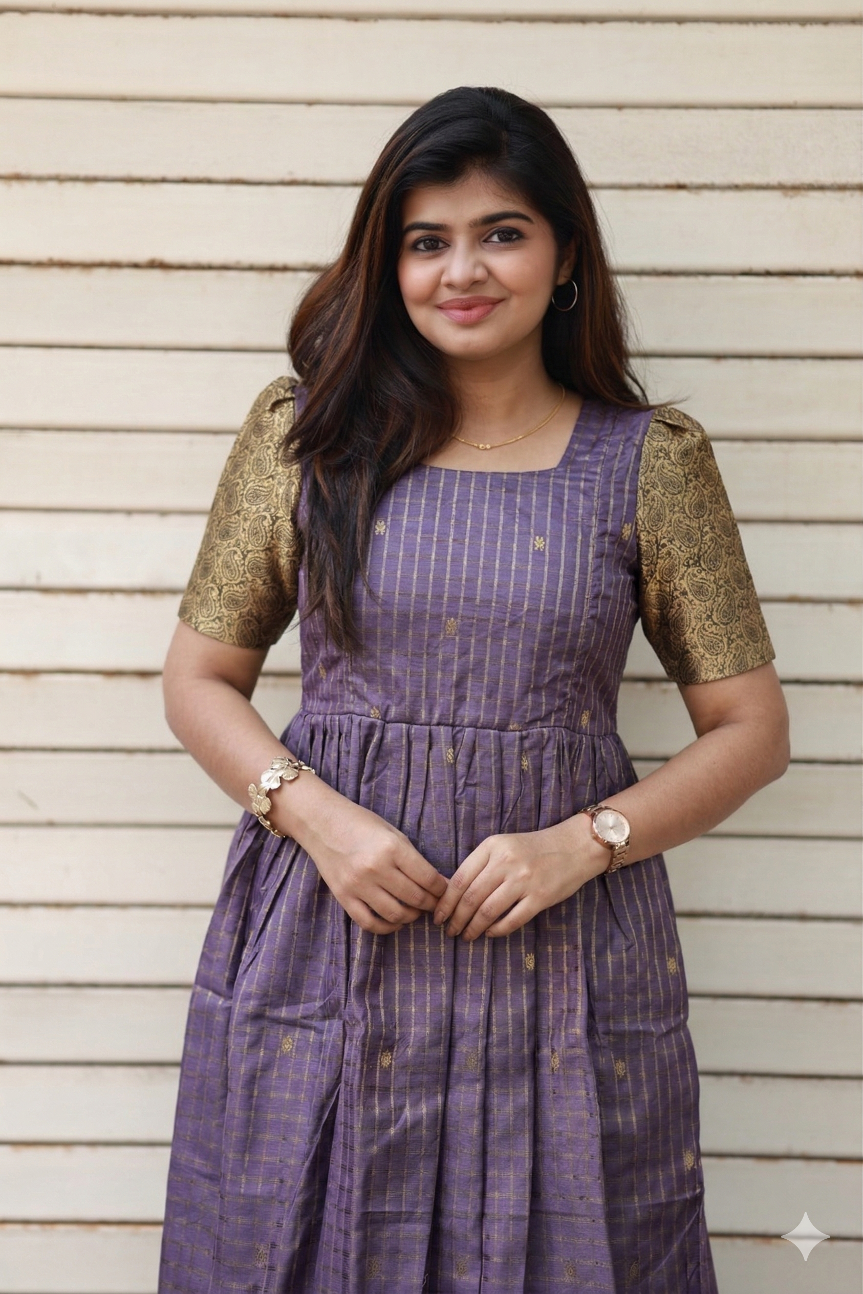 Raw Silk Maternity Gown - Chettinad Festival Collection neemai Raw Silk Maternity Gown - Chettinad Festival Collection neemai