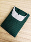 Prewashed Handloom Cotton Maternity Feeding Gown/Maxi /Double Side Zip- Green line