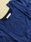 Cotton Maternity/Feeding Midi/Gown - Self ink blue - (chest part lining )
