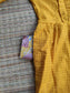 Mul Mul Cotton - Feeding/ Maternity Maxi/Gown - Cotton lining /Double side zip -  Yellow Checks