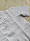 Crinkle viscose fabric - Feeding/ Maternity Maxi/Gown - Cotton lining /Center zip -Collar white