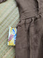 Premium Muslin- Feeding/ Maternity Maxi/Gown - Cotton lining /Double side zip -  Brown Muslin