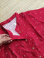 Raw silk Kurti/ Front 4 button operable( optional feeding) -used to Normal wear kurti - Red