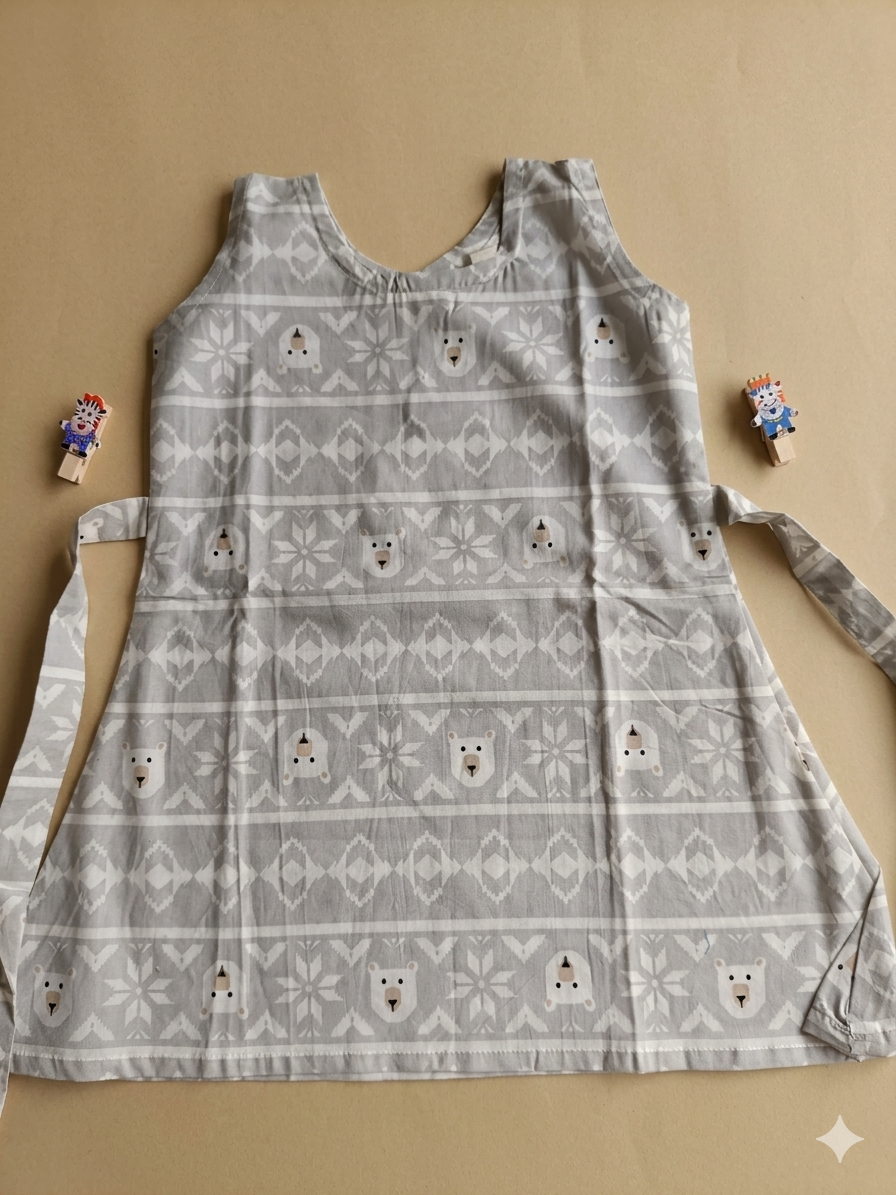 1 to  2 Years Girl baby dress- Cotton  / Muslin   (Pack of Three)