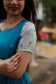 Soft silk - Double side zip  Maternity Maxi/Gown - Festival Collection - Blue Bird