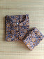 Block printed kalamkari cotton Maternity 2 pc chudidhar set [ Top with center side zip, and dupatta - Leaf red kalamkari (A line top) - flower navy kalamkari
