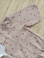 Premium Muslin - Feeding/ Maternity Maxi/Gown - Cotton lining /Center zip -Collar Sandal and red heart