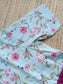 Cotton / Raw silk Maternity Maxi/Gown in center zip - Festival Collection- Full cotton lining - Vadamalli with pink flower