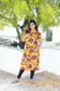 Only top - Yellow Flora - Center 3  Button(Openable for feeding)