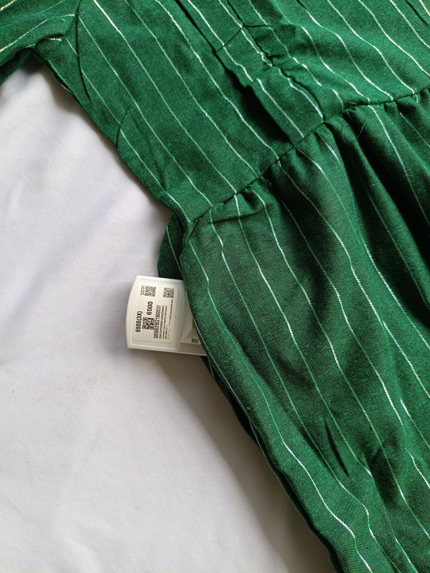 Cotton - Feeding/ Maternity Maxi/Gown - Cotton lining /Double side zip - Green line