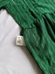 Cotton - Feeding/ Maternity Maxi/Gown - Cotton lining /Double side zip - Green line