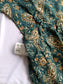 Cotton - Feeding/ Maternity Maxi/Gown - Cotton lining /Double side zip - kalamkari/paisley Green flower