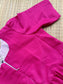 Butter silk 2 pc set -Maternity Maxi/Gown - Festival Collection -Full cotton lining-Center zip with dupatta- Pink