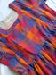 Madras checks Cotton - Feeding/ Maternity Maxi/Gown - Cotton lining /Double side zip