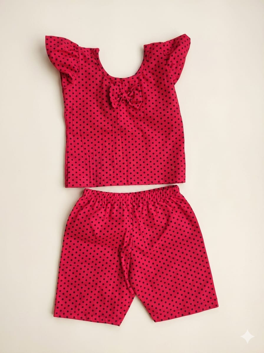 Girl baby dress / Cotton  / 2 pc set-  Mickey mouse