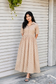 Premium Muslin - Feeding/ Maternity Maxi/Gown - Cotton lining /Center zip -Collar Sandal and red heart