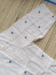 Onam special Maternity 2 pc chudidhar set [ Top with double side zip, and pant] -White and Green butta