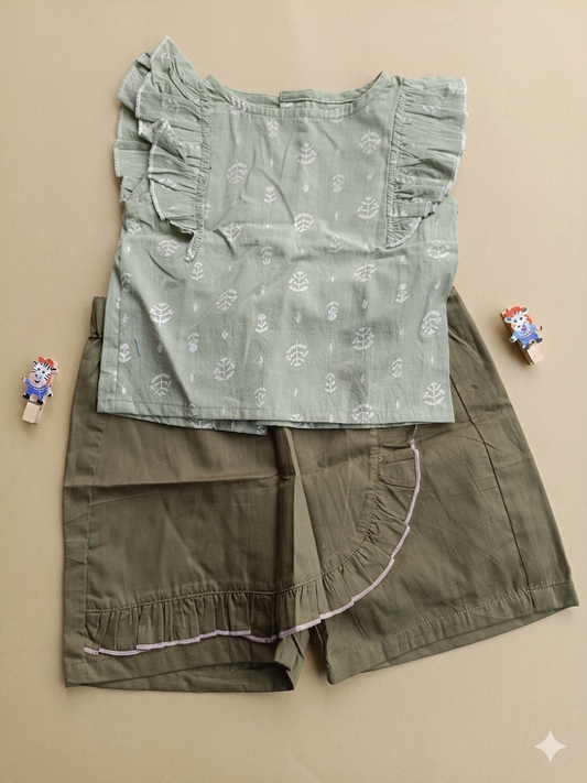 4 to  5 Years Girl baby Coord set dress- Cotton  ( Pack of two)