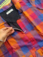 Madras checks Cotton - Feeding/ Maternity Maxi/Gown - Cotton lining /Center zip -Collar  Pink and blue checks