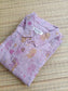 Muslin Collar A line Dress (Relaxed Fit)  – Light purple |Front 4 Button Openable  Maternity & Feeding/Casual wear Dress