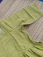 Premium  Muslin- Feeding/ Maternity Maxi/Gown - Cotton lining  / Double side zip  -Light green
