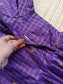 Raw silk Maternity Maxi/Gown - Festival Collection - Chettinad purple checks