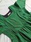 Cotton - Feeding/ Maternity Maxi/Gown - Cotton lining /Double side zip - Green line