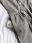 Cotton - Feeding/ Maternity Maxi/Gown - Cotton lining /Double side zip - Gery Stripe