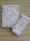 Onam special Maternity 2 pc chudidhar set [ Top with double side zip, and pant] -White and black butta