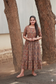 Cotton - Feeding/ Maternity Maxi/Gown - Cotton lining /Double side zip - Rust Red Kalamkari