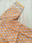 Premium soft Cotton Maternity 3 pc chudidhar set [ Top with center zip, pant and dupatta ] -A line Top - ( No side open) Mustard